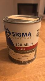 Sigma verf hoogglans RAL7016 (1liter), Doe-het-zelf en Verbouw, Verf, Beits en Lak, Ophalen of Verzenden, Nieuw, Grijs