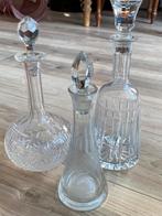 Kristallen karaffen karafjes karaf kristal waaierkristal, Ophalen of Verzenden