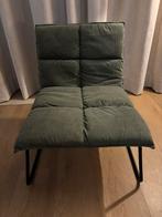 Groene stoel, Huis en Inrichting, Fauteuils, Ophalen, Minder dan 75 cm, Zo goed als nieuw, Stof