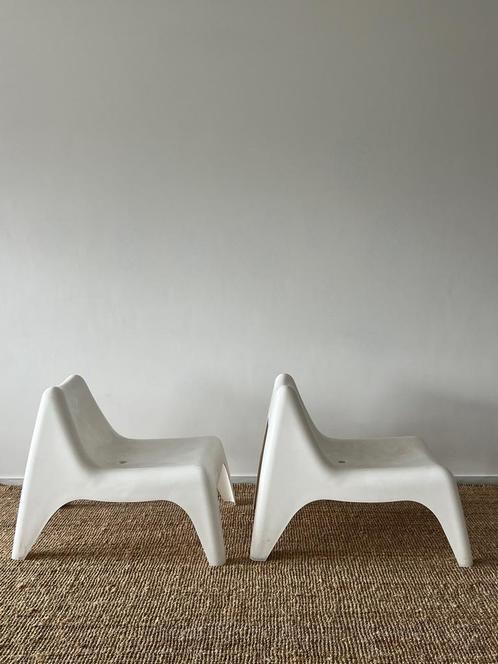 Vintage Thomas Sandell stoelen, set van 2, Huis en Inrichting, Stoelen, Zo goed als nieuw, Wit, Ophalen of Verzenden