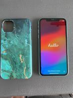 Iphone 11 (128gb) met hoesje, Telecommunicatie, Mobiele telefoons | Apple iPhone, 128 GB, 75 %, Zo goed als nieuw, Zonder simlock