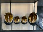 Waxinelichthouder t-light egg’s zwart - goud., Huis en Inrichting, Woonaccessoires | Kandelaars en Kaarsen, Ophalen of Verzenden