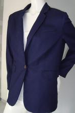 BLAZER H&M MAAT 46 GEVOERD DONKERBLAUW., H&M, Maat 46/48 (XL) of groter, Zo goed als nieuw, Verzenden