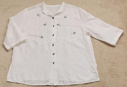 Hess Frackmann Trachten blouse Oostenrijk wit (XXL) 46 48 3, Kleding | Dames, Blouses en Tunieken, Zo goed als nieuw, Maat 46/48 (XL) of groter