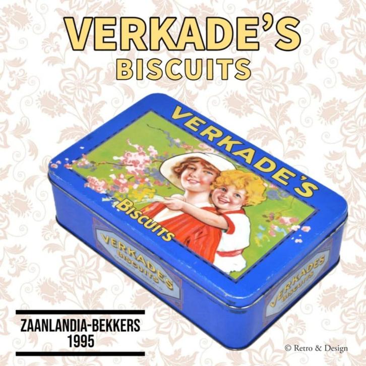 Vintage blik van Verkade met moeder en kind, Huis en Inrichting, Woonaccessoires | Overige, Gebruikt, Verzenden