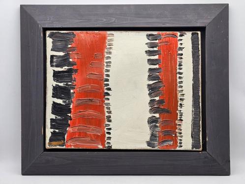 Abstract schilderij olieverf op doek Pieter Immenga kunst, Antiek en Kunst, Kunst | Schilderijen | Abstract, Ophalen