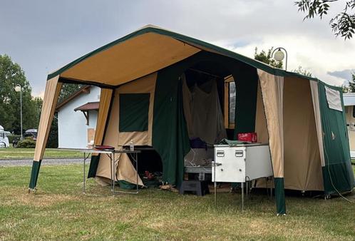 Conway vouwagen met luifel en voortent., Caravans en Kamperen, Vouwwagens, Overige merken, tot en met 4, Groen, Aanwezig, Ophalen