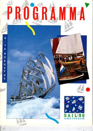 Sail programma's/Magazines 1990+1995+2000 beschikbaar voor biedingen