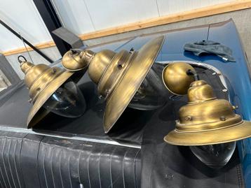 3 hanglampen set messing koper. beschikbaar voor biedingen