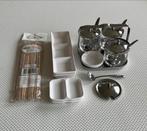 Thaise saus & serveerset met dipbakjes + 7-Eleven chopsticks, Overige typen, Ophalen of Verzenden, Effen, Glas