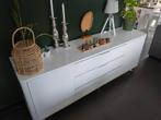 Wit hoogglans dressoir, Kunststof, Gebruikt, 150 tot 200 cm, Ophalen of Verzenden