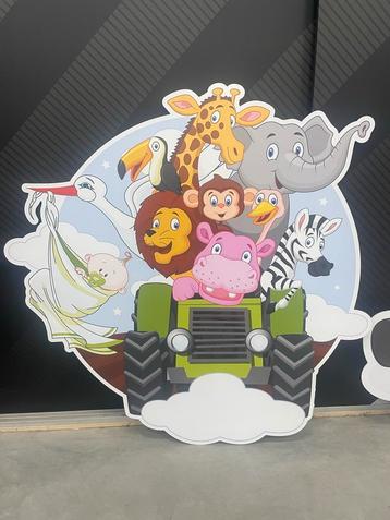 Geboortebord - Dieren - te personaliseren met naam beschikbaar voor biedingen