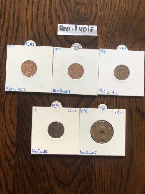 11) Munten Ned. Indië, Postzegels en Munten, Munten | Nederland, Koningin Wilhelmina, Ophalen of Verzenden