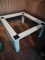 Wasmachine Verhoger - Wit Metaal, Ophalen, Eenpersoons, Wit, Metaal