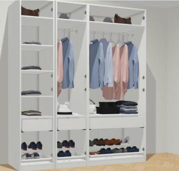 Ikea Pax kasten Reinsvoll Spiegel Grijsgroen 200x236 - afbeelding 7