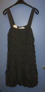 Deca grijs wollige dikke jurk zonder mouwen mt 4 M-L 29202, Maat 38/40 (M), Deca, ., Ophalen of Verzenden