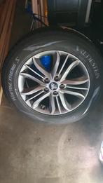 2 lichtmetalen 17" velgen hyundai + winterbanden  225 60 17, Ophalen, Gebruikt, Velg(en), 17 inch