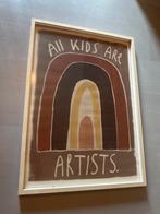 Kidsdepot Poster - All Kids Are Artists, Ophalen, Zo goed als nieuw, Print, 50 tot 75 cm