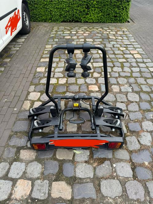 Hapro Atlas 2, Auto diversen, Fietsendragers, Gebruikt, Trekhaakdrager, 2 fietsen, Brede banden, Elektrische fiets, Ophalen