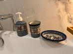 Hand painted ceramic, 3 pieces, Antiek en Kunst, Ophalen