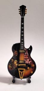 Elvis presley foto links miniatuur gitaar van hout 25cm deco, Info@deconoord.nl, Verzenden, Deco Noord, Nieuw