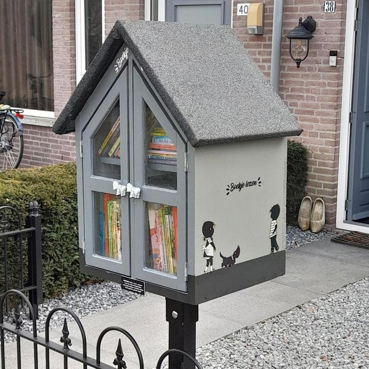 Minibieb, Huis en Inrichting, Kasten | Boekenkasten, Nieuw, 50 tot 100 cm, Minder dan 100 cm, 25 tot 50 cm, Ophalen of Verzenden