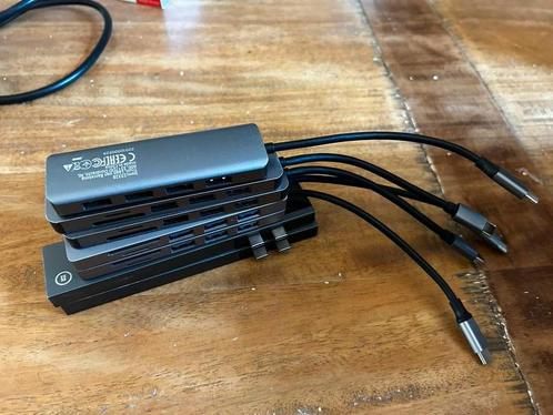 Verschillende Macbook USB-C hubs, Computers en Software, Dockingstations, Zo goed als nieuw, USB-hub, Laptop, Tablet, Telefoon