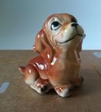 Keramieken Honden / Puppy Beeldje Japan 1970s, Verzamelen, Beelden en Beeldjes, Ophalen of Verzenden, Zo goed als nieuw, Dier