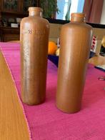 2 aardewerk flessen, Gebruikt, Overige kleuren, Aardewerk of Porselein, Ophalen of Verzenden