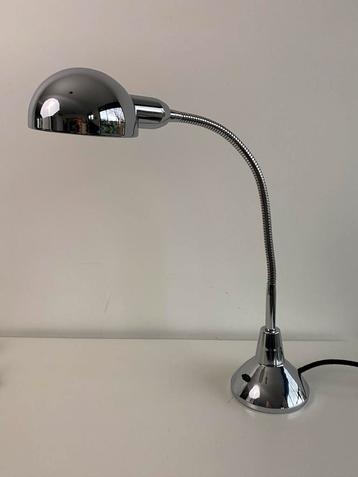 Vintage tafellamp / bureaulamp chroom, jaren 50