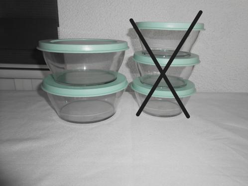 Tupperware Clear kommen 610ML Mintgroen deksel, Huis en Inrichting, Keuken | Tupperware, Zo goed als nieuw, Bak of Kom, Groen