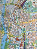 Maastricht wandkaart met Stratenregister, Zo goed als nieuw, Ophalen