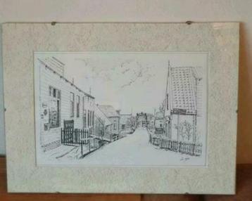 Prent Luc Rijks Westzaan Weelbrug Zuideinde J.J Allanstraat beschikbaar voor biedingen