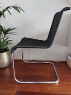 Vijf Tecta slede eettafel stoelen; per stuk te koop., Huis en Inrichting, Stoelen, Ophalen, Zwart, Vijf, Zes of meer stoelen, Riet of Rotan