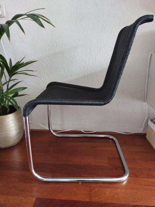 Vijf Tecta slede eettafel stoelen; per stuk te koop., Huis en Inrichting, Stoelen, Gebruikt, Vijf, Zes of meer stoelen, Metaal