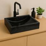 Wasbak | Wastafel | Marmer | 45x30x12 | Natuursteen | Grijs, Minder dan 50 cm, Wasbak of Wastafel, 25 tot 50 cm, Nieuw