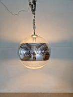 Vintage glazen spiegel bal globe lamp, Gebruikt, Onbekend, Ophalen of Verzenden, Onbekend