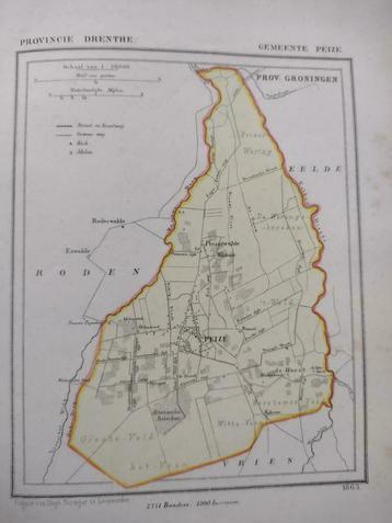 21 / Peize/ Horst / Peizerwolde / Litho 1865  Kuyper  DR beschikbaar voor biedingen