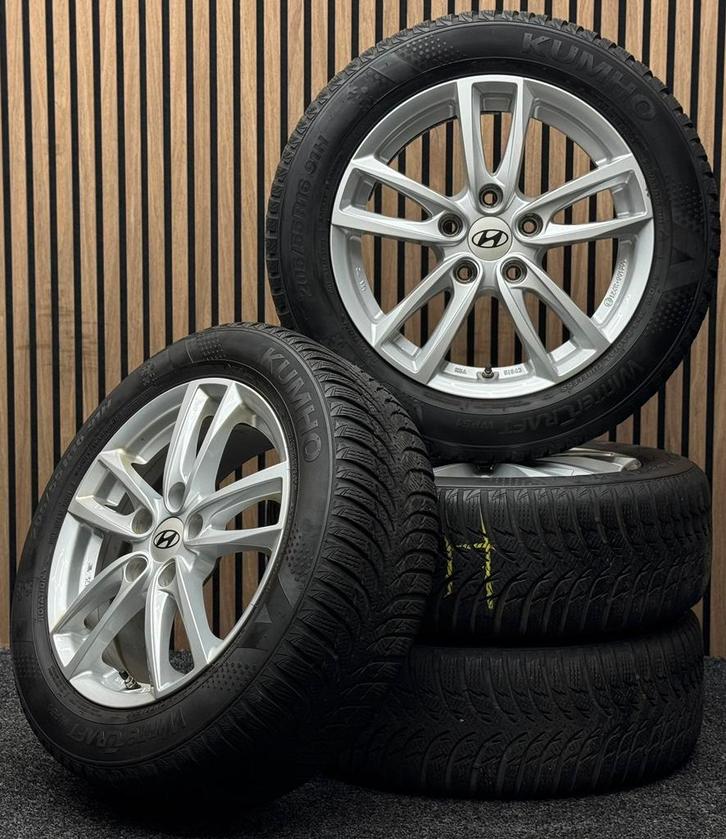 Originele 16 inch Hyundai Ioniq 5x114.3 ET50 Kumho Winter, Auto-onderdelen, Banden en Velgen, Banden en Velgen, Winterbanden, 16 inch