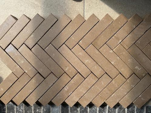 Gebakken waalformaat beige / bruin /brons, Tuin en Terras, Tegels en Klinkers, Nieuw, Klinkers, Keramiek, 10 m² of meer, Ophalen of Verzenden