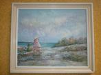 Origineel olieverf schilderij Marie Charlot, impressionisme, Antiek en Kunst, Ophalen of Verzenden
