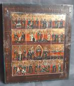 Antiek Russisch Orthodox Icoon, Ophalen of Verzenden