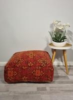 Marokkaanse poefs! Berber poef, vintage zit kussen, Huis en Inrichting, Verzenden, Nieuw, 50 tot 75 cm, Vierkant