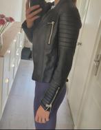 Leren jack bikerjack maat 36, Ophalen, Zo goed als nieuw, Maat 36 (S), Zwart