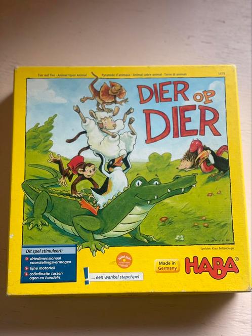 Haba Spelletje Dier op dier | Spel voor Kinderen, Hobby en Vrije tijd, Gezelschapsspellen | Bordspellen, Gebruikt, Ophalen of Verzenden
