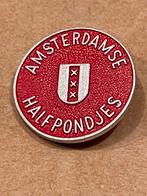 Amsterdamse Halfpondjes Speldje, Verzamelen, Speldjes, Pins en Buttons, Ophalen of Verzenden, Gebruikt, Stad of Land, Speldje of Pin