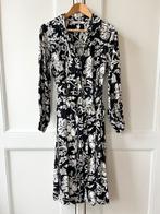 Miljuschka kuitlange jurk zwart/offwhite, maat 44, Kleding | Dames, Zwart, Maat 42/44 (L), Ophalen of Verzenden, Zo goed als nieuw