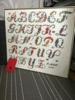 Merklap in lijst, Ophalen of Verzenden, Zo goed als nieuw, Hout, Minder dan 50 cm