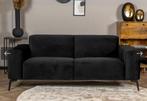 Zwarte bank 2,5 zits met hocker te koop, Huis en Inrichting, Banken | Bankstellen, Ophalen, 150 tot 200 cm, Driepersoons, 75 tot 100 cm