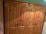 Grenen kledingkast 4 deurs, Huis en Inrichting, Kasten | Kledingkasten, Ophalen, Met deur(en), Gebruikt, 150 tot 200 cm